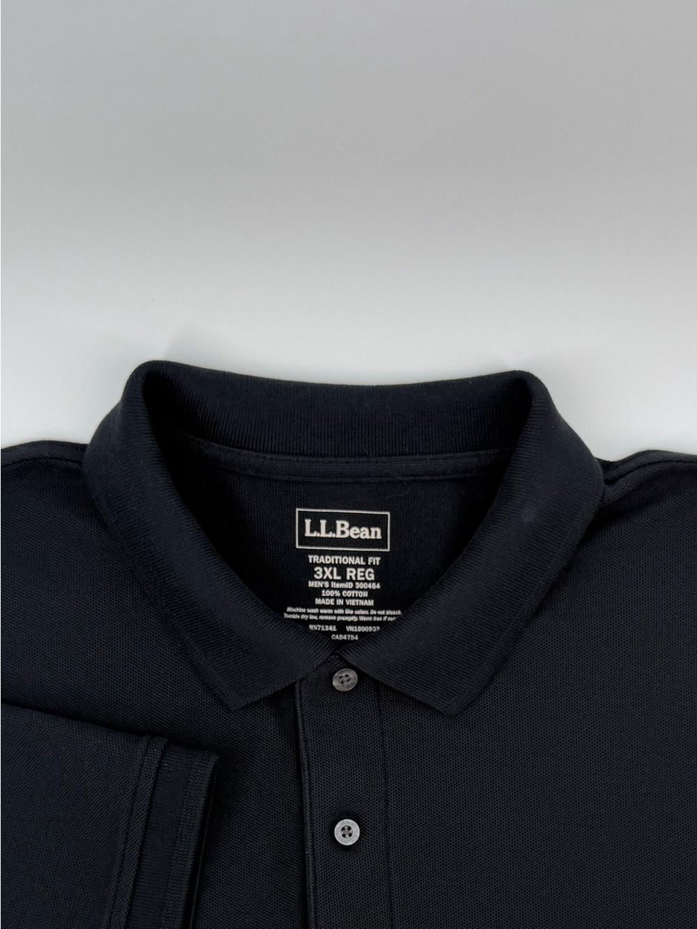 L.L. Bean Men's 3XL Polo Shirt - Black